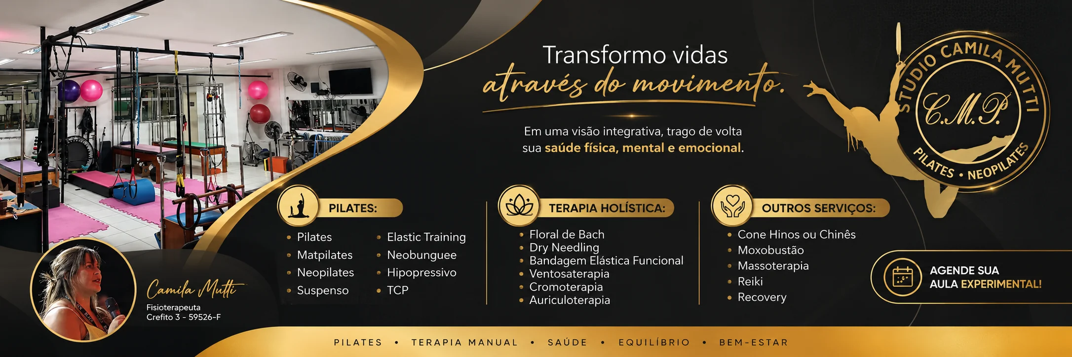 Banner institucional do Studio Neo Pilates em Santos